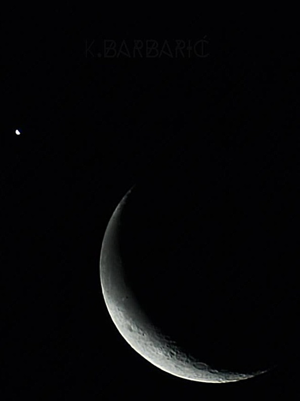 Konjukcija Mjeseca i Venere by Krešimir Barbarić