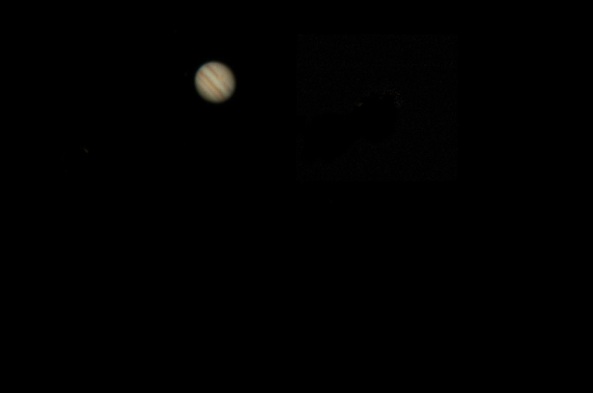 Jupiter snimljen kroz teleskop